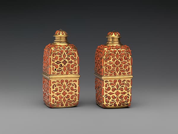 Pair of scent flasks