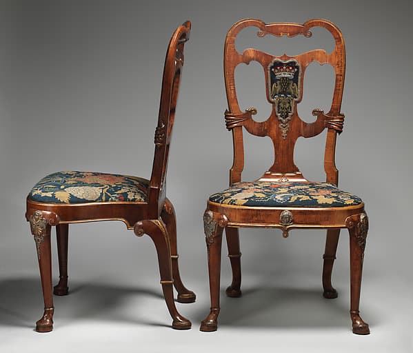 Pair of side chairs, by Thomas How