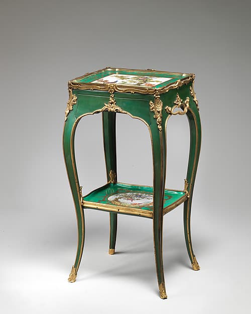 Eating and work table (one of a pair), by Bernard II van Risenburgh