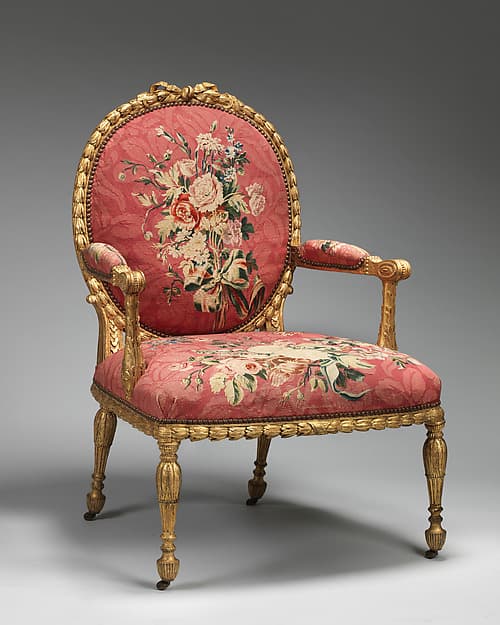 Armchair (one of a set of six), by John Mayhew