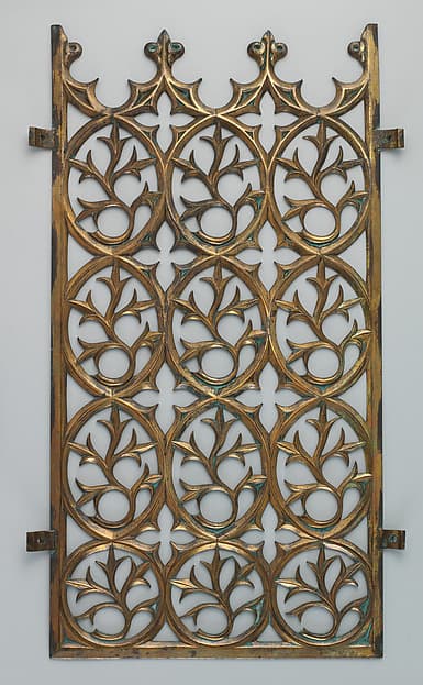 Decorative grill from the Palace of Westminster, by Augustus Welby Northmore Pugin