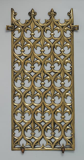 Decorative grill from the Palace of Westminster, by Augustus Welby Northmore Pugin