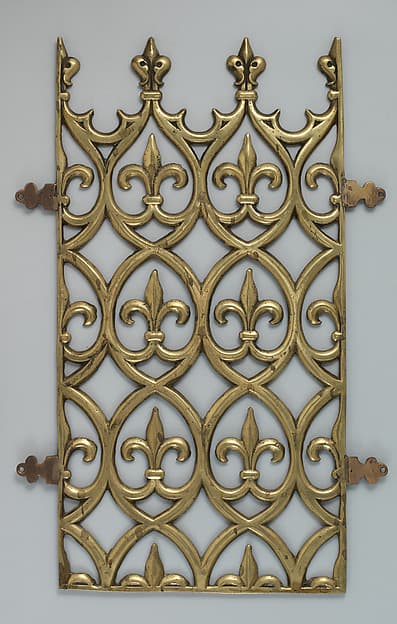 Decorative grill from the Palace of Westminster, by Augustus Welby Northmore Pugin