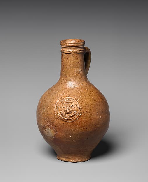 Bottle with a thistle medallion, by John Dwight