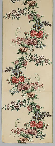 Panel of brocaded silk