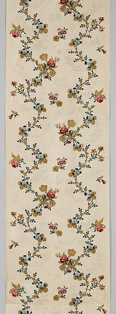 Panel of brocaded silk