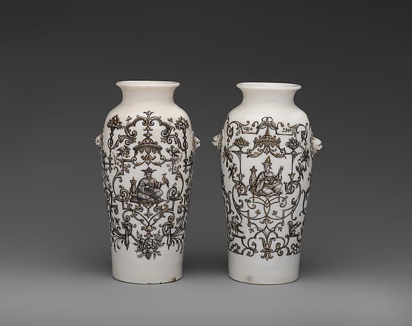 Pair of vases, by Ignaz Preissler
