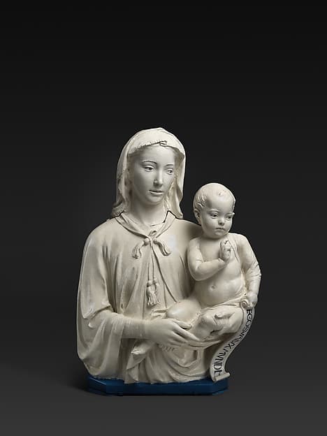 Madonna and Child with Scroll, by Luca della Robbia