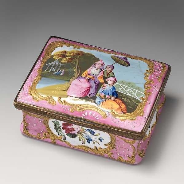 Snuffbox with chinoiserie scene, by Jacques Gabriel Huquier