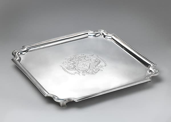 Square salver, by David Willaume II