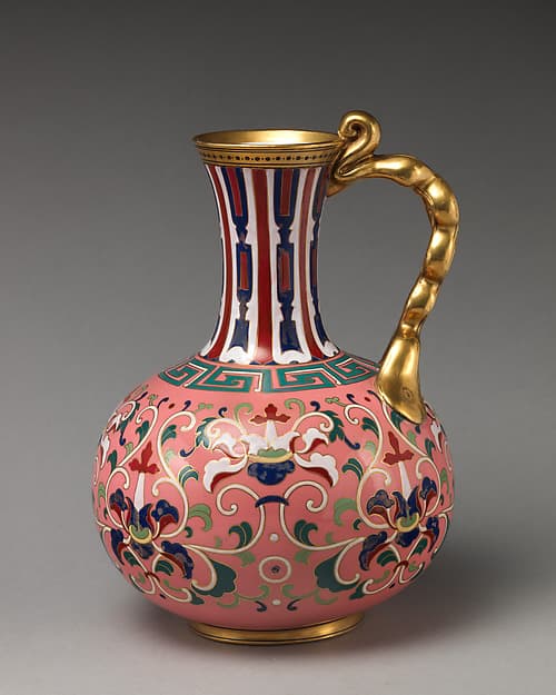 Ewer with "cloisonné" decoration, by Minton(s)