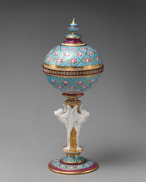 Container on stand, by Minton(s)