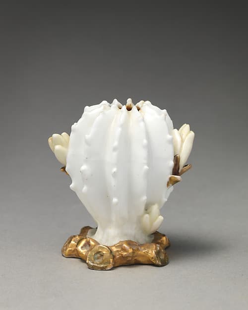 Miniature Vase in the form of cactus or succulent, by Moore Brothers