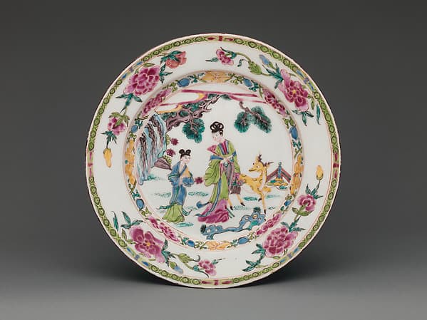 Plate, by Bow Porcelain Factory