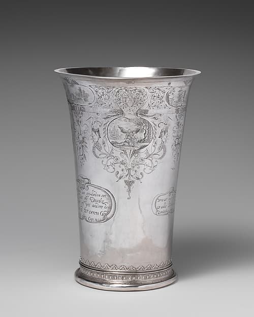 Beaker with three scenes from the Story of Tobit, by Jan van de Velde II