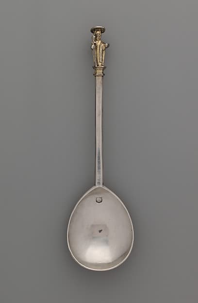 Apostle spoon: St. Thomas, by William Cawdell