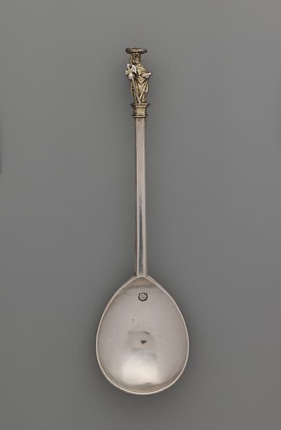 Apostle spoon: St. Matthias, by William Cawdell