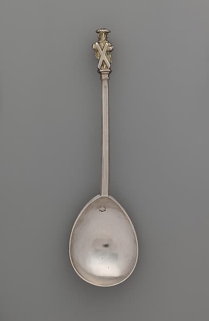Apostle spoon: St. Andrew, by Martin Hewitt