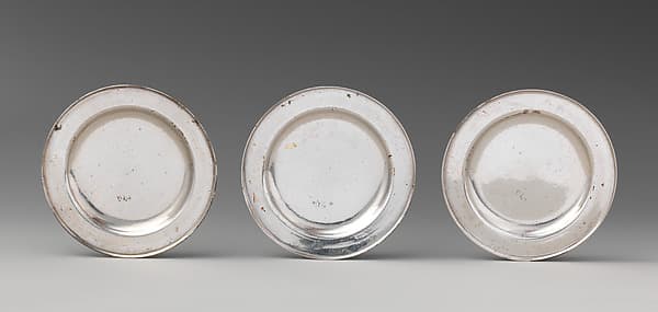Set of four miniature second course dishes, by David Clayton