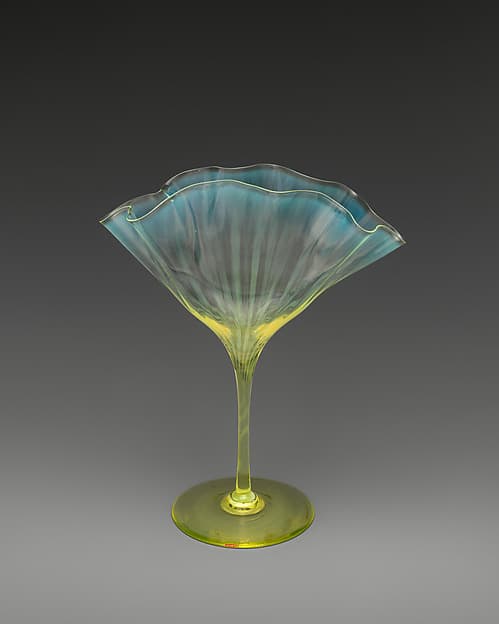 Fan-shaped vase, by Harry Powell