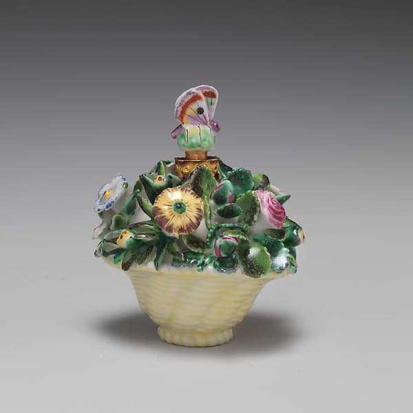 Basket of flowers, by Saint James's Factory