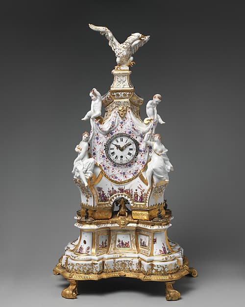 Clock case, by Meissen Manufactory