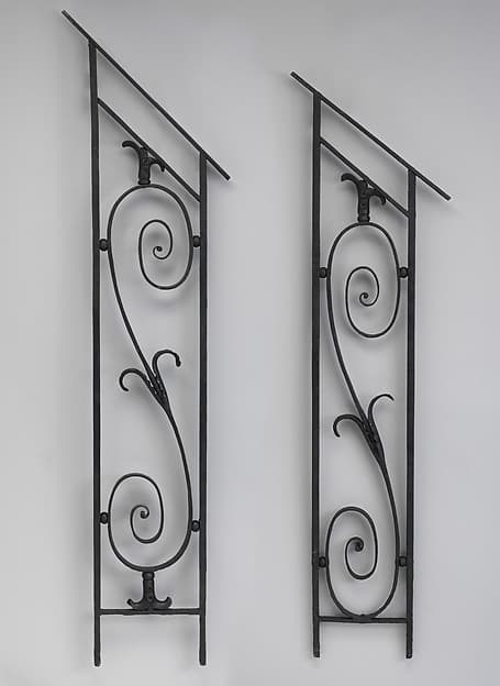 Pair of iron balusters