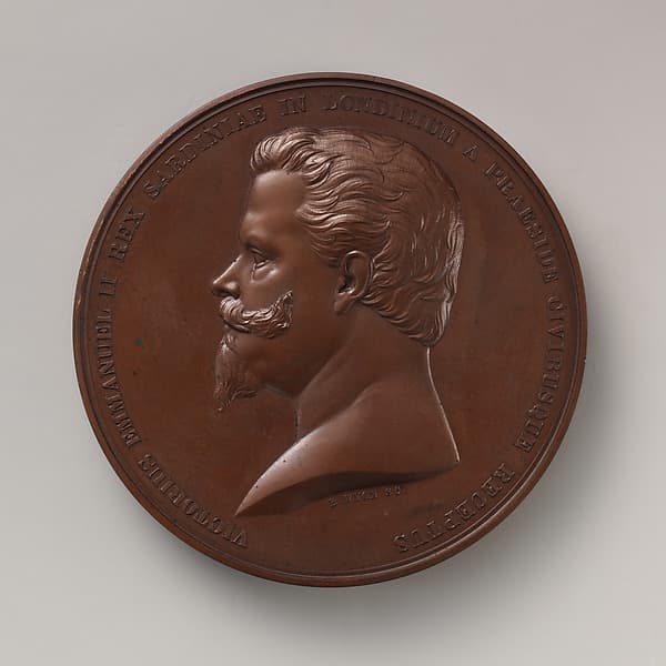 To Commemorate the Reception by the City of London of King Victor Emanuel, of Sardinia, December 4, 1855, by Benjamin Wyon