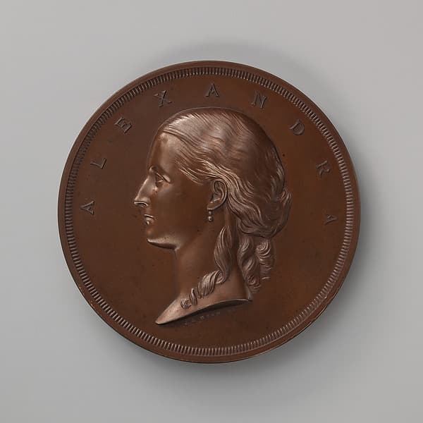 To Commemorate the Arrival in London of the Princess Alexandra of Denmark to Wed Albert Edward, Prince of Wales (Edward VII) in March, 1863, by Alfred Benjamin Wyon