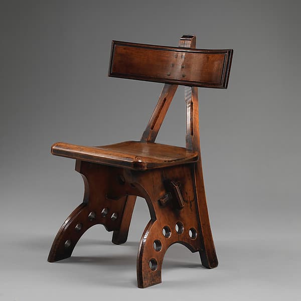 Side chair, by Edward Welby Pugin