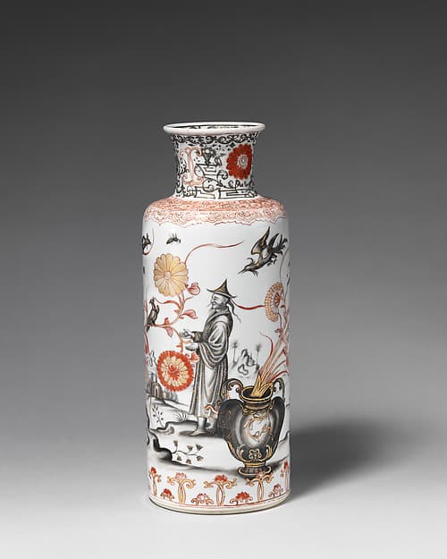 Vase (one of a pair), by Ignaz Preissler