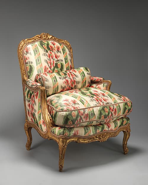 Armchair (bergère à la Reine) (one of a pair), by Jean-Baptiste I Tilliard