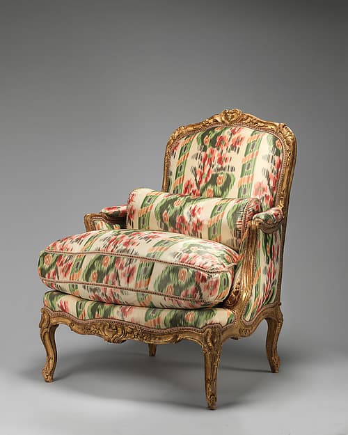 Armchair (bergère à la Reine) (one of a pair), by Jean-Baptiste I Tilliard