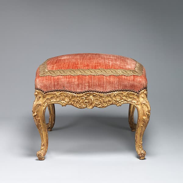 Stool (tabouret) (one of a pair), by Jean-Baptiste I Tilliard