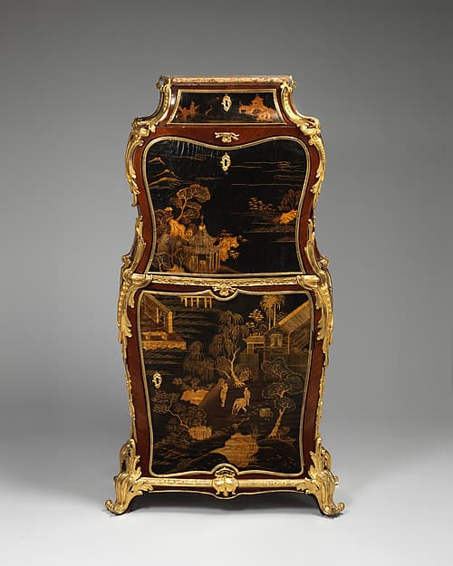 Drop-front secretaire (secrétaire à abattant), by Jean-François Dubut
