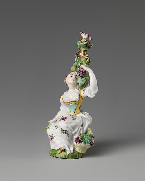 Lady seated amongst a grapevine, by Saint James's Factory