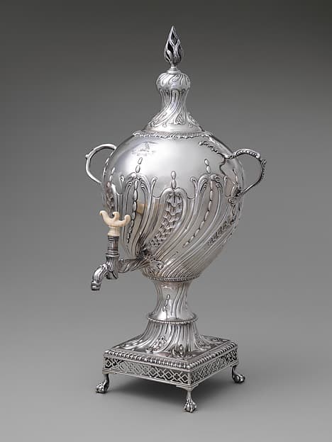 Hot water urn, by Louisa Courtauld