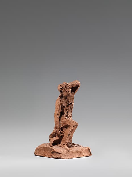 Figural study of a man kneeling, by Jacques-Edmé Dumont