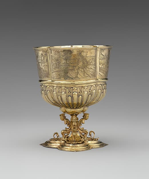 Cup with scenes from the New Testament (one of a pair), by Franz Fischer
