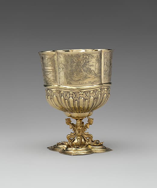 Cup with scenes from the New Testament (one of a pair), by Franz Fischer