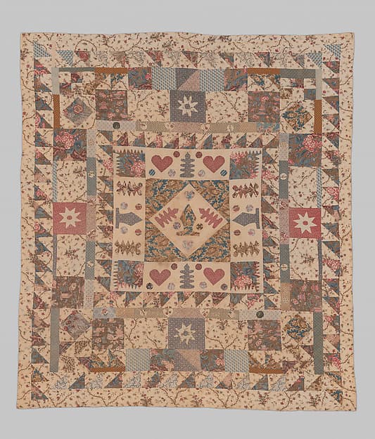 Hearts and Chess Pieces Quilt