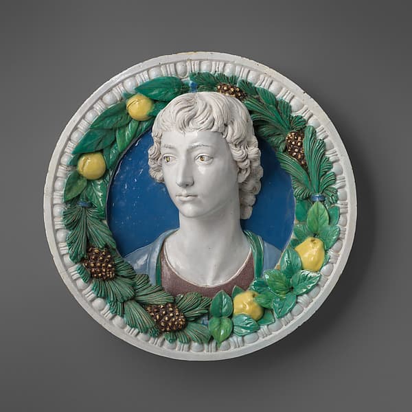 Head of a youth, by Andrea della Robbia