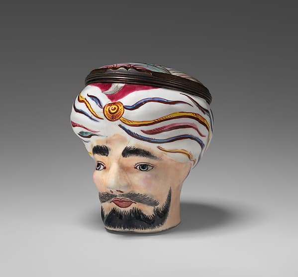 Head of a turbaned man bonbonnière