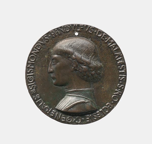 Sigismondo Pandolfo Malatesta 1417-68, Lord of Rimini 1432-68, by Matteo de' Pasti