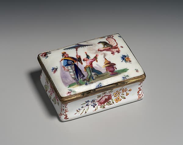 Snuffbox with chinoiserie scene