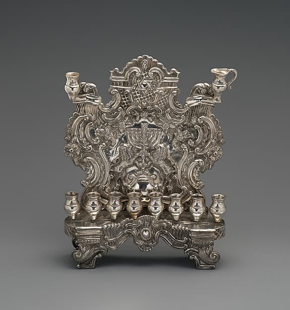 Hanukkah lamp, by Pietro Borrani