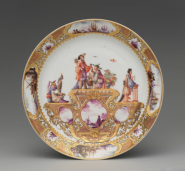 Plate, by Meissen Manufactory