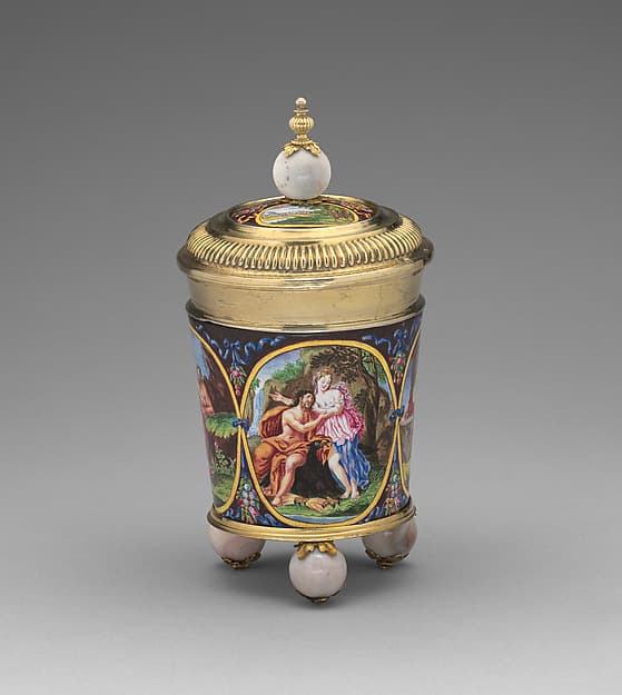Lidded beaker, by Georg Lorenz Warnberger