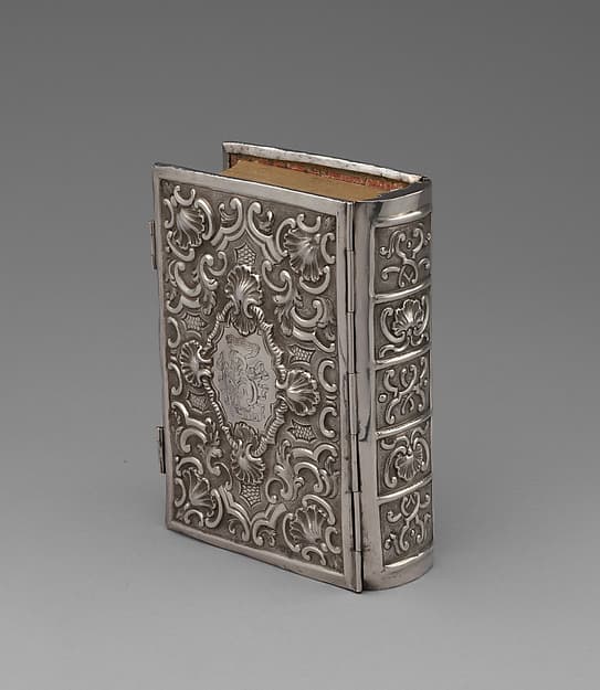 Book cover for Mahzor prayer book with leather case, by Giuseppe Merlini