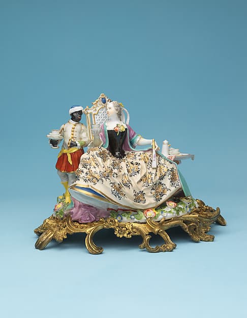 Lady with attendant, by Meissen Manufactory